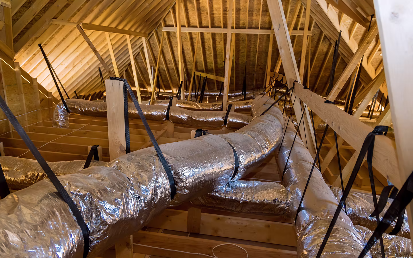 Professional attic ductwork installation and residential HVAC services in Tampa by Climate Control Systems of Tampa Inc.
